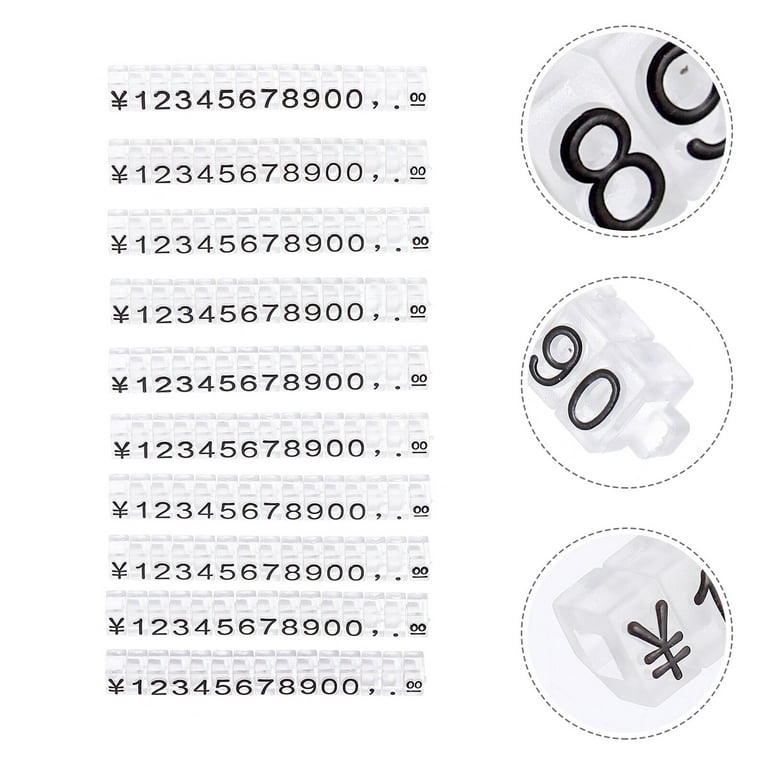 10pcs Market Price Display Signs Jewelry Price Tags Price Labels for Stores  