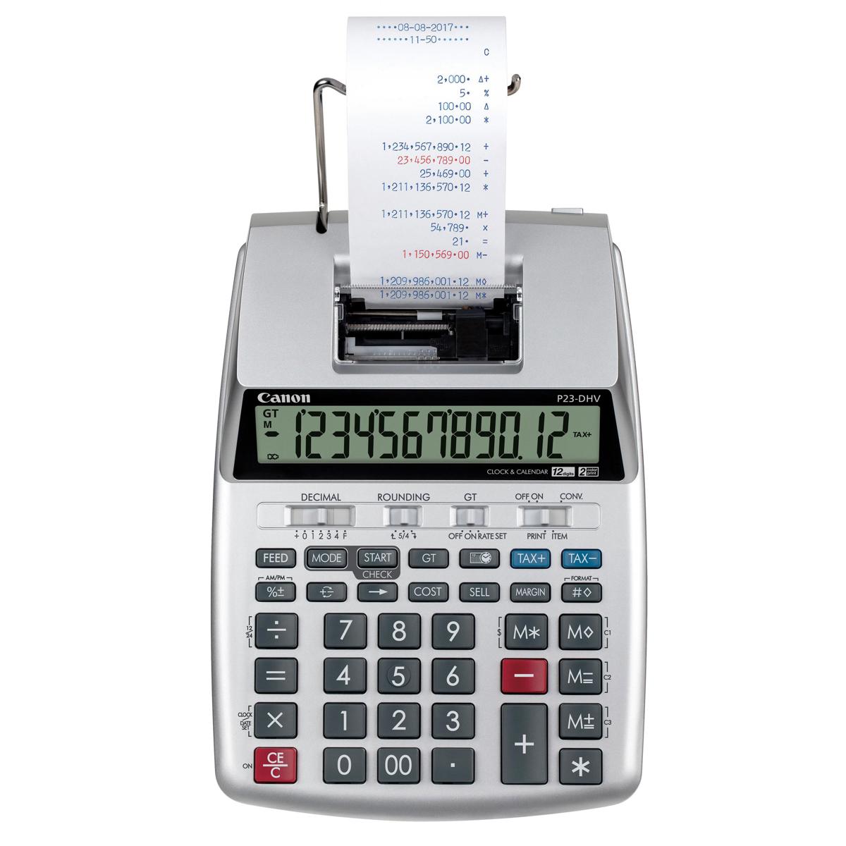 Canon P23-DHV-3 Printing Calculator, Gray