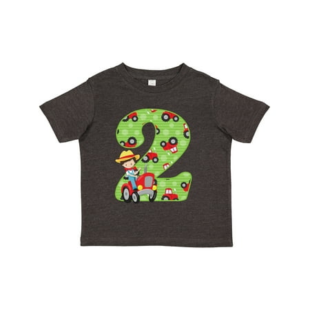 

Inktastic Tractor Boy 2nd Birthday Gift Toddler Boy Girl T-Shirt
