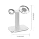 thumbnail image 4 of Seitruly Soporte de carga Soporte de almacenamiento para el hogar y la oficina Soporte para cargador Estante de sujeción Relojes inteligentes Plata, 4 of 6