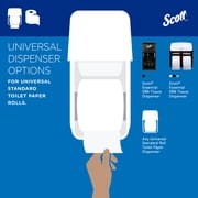 Scott Professional Standard Roll Toilet Paper, Bulk (13607), 2-Ply, Elevated Design, White, Individually Wrapped, Compact for Easy Storage (20 Rolls of 550 Sheets, 11,000 Sheet Total)