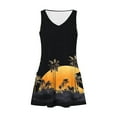 thumbnail image 5 of Dvprdro Womens Summer Tank Dress Fashion Floral Printed V Neck Sleeveless Flowy A Line Casual Loose Beach Sun Mini Dress with Pockets, 5 of 5