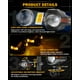 thumbnail image 2 of Faros Antiniebla LED para Motocicleta Auxbeam de 3 Pulgadas 60W 8 Modos 2 Piezas, 2 of 9