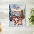 thumbnail image 2 of Santa is Coming Boxer Merry Christmas Xmas Noel Truck Tree Vertical Matte Canvas Poster Boxers Dog Lover Gifts Idea Wall Art Home Decor - 02023, 2 of 5