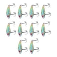 thumbnail image 4 of 10PCS Poisson Forme Appât Artificiel Haute Simulation en Alliage d'Aluminium Pêche Leurre Appât avec Barbe, 4 of 8