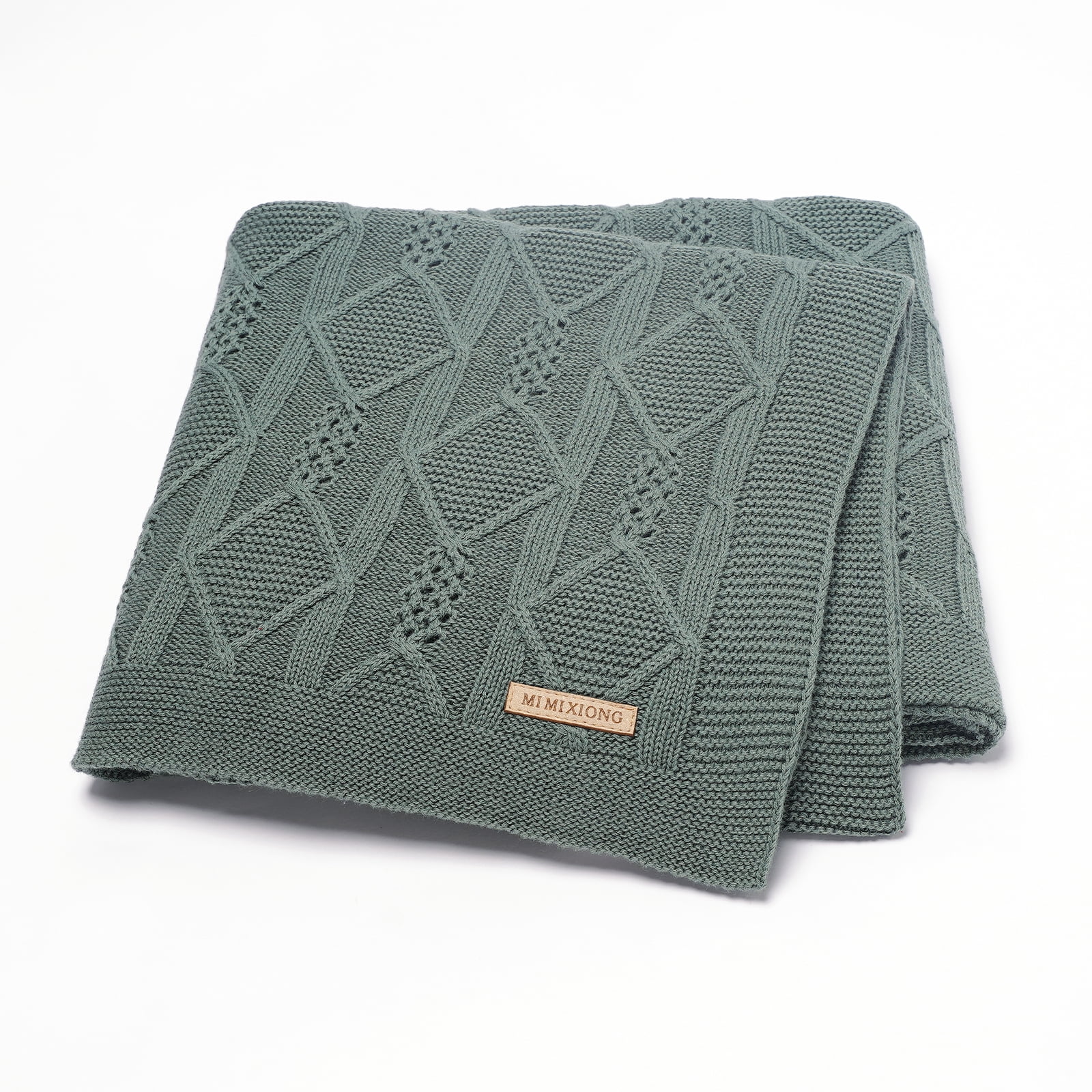 Cotton Knit Kid Baby Blanket Children Soft Stroller Swaddling Sleeping