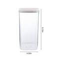 thumbnail image 3 of Airtight Food Storage Containers With Lids, Top One Button Control, Tight Stackable Dry Cereal Container Set For Pantry Snack Coffee Sugar Kitchen Pant, 3 of 7