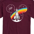 thumbnail image 3 of Mickey & Friends - Mickey Retro Space Logo - Men's Short Sleeve Graphic T-Shirt, 3 of 5