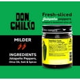 thumbnail image 4 of Don Chilio Mild Jalapeno Mexican Chile Crisp, 5 oz. – Crunchy Sliced Jalapenos Fried Chili Peppers in Hot Seasoned 100% Olive Oil – Keto-Friendly, Vegan, Gluten Free, 4 of 9
