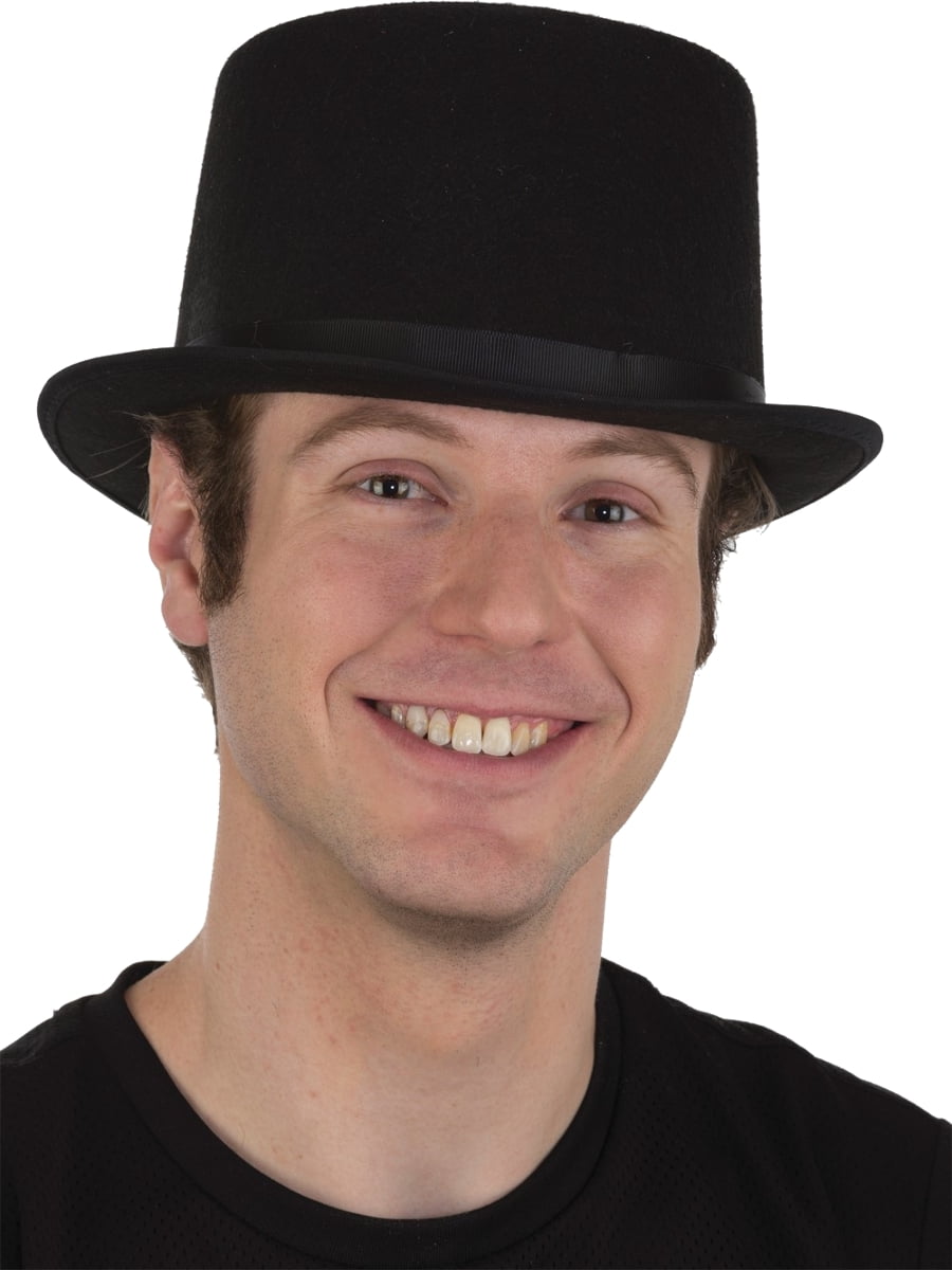 MyPartyShirt Mens Roaring 20s Black Felt Derby Light Bowler Top Hat Costume Accessory