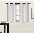 thumbnail image 1 of Elegant Home Cortina Opaca Con Aislamiento De Seda Sintética, 2 Paneles, Con Ojales, Para Tratamiento De Ventanas Pequeñas, Panel Corto De 28.0 In De Ancho X 36.1 In De Largo, Cada Uno Para Cocina, Ba, 1 of 1