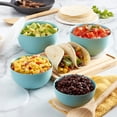 thumbnail image 6 of KitchenAid 7-Piece Nesting Plastic Mixing Bowls Set and Prep Bowls with Lids, Aqua Sky, 6 of 6