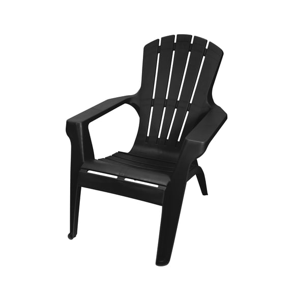 Gracious Living Outdoor Resin Adirondack Chair, Black