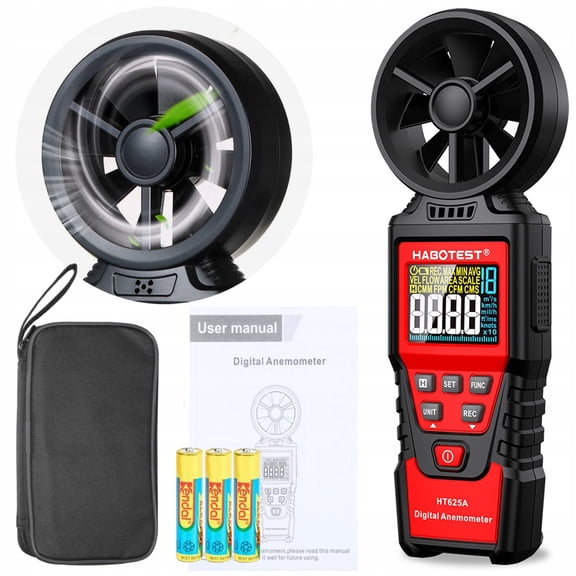HT625A Handheld Anemometer Thermal Air Flow Meter