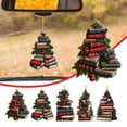 thumbnail image 4 of Wooden Book Christmas Ornament - 3D Bookshelf Tree Pendant for Book Lovers, Reading Theme Xmas Tree Decorations Librarian Gifts, 4 of 4