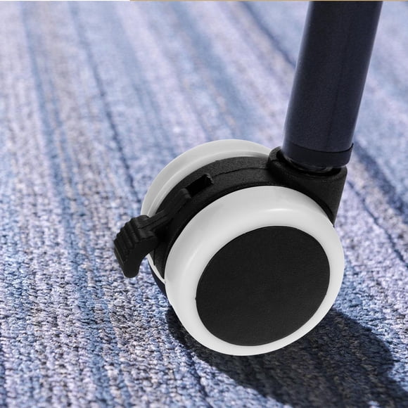 TABLZONE Caster Wheels 4Pcs for Bed Frame with Black Nylon and Iron Swivel and Brake Heavy Duty