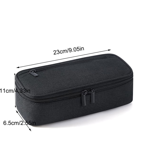 Estuche de Lápiz Grande Estuche de Lápiz Estudiantil de Gran Capacidad, Estuche de Lápiz a Prueba de Viento de Alta Apariencia, Bolso de Papelería de Lienzo de Color Sólido