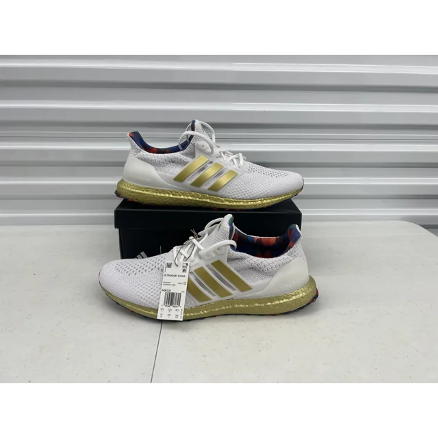 Men’s Size 14 - Ad-id-as UltraBoost 5.0 DNA Title White Gold Running H06331