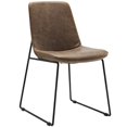 thumbnail image 1 of Hawthorne Collections Chaise d'Appoint en Simili Cuir Marron, 1 of 4