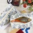 thumbnail image 3 of Bolsa de maquillaje URSKYTOUS Floral Algodón Acolchado Black Flower x2, 3 of 7