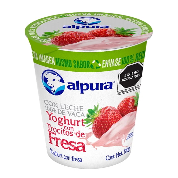 Yoghurt Alpura con fresa 120 g