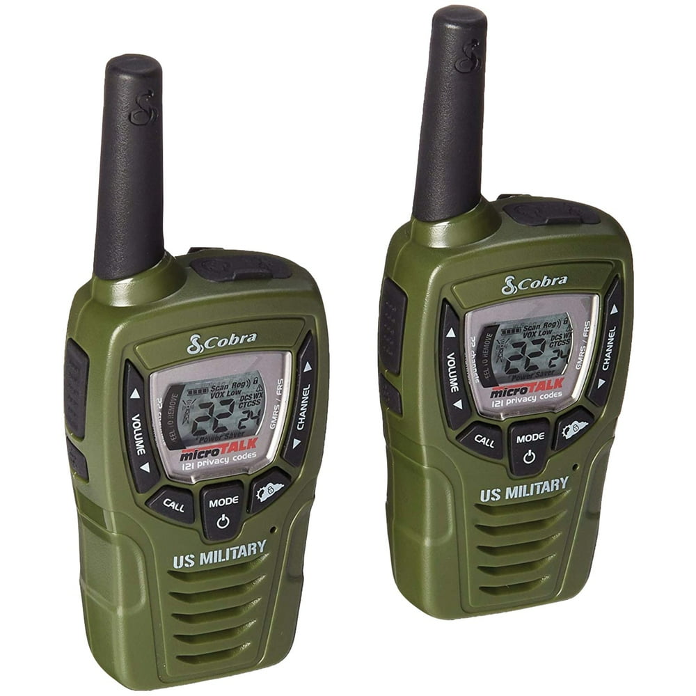 Cobra CX398A CXT332 25Mile 2Way Radios/Walkie Talkies (Green