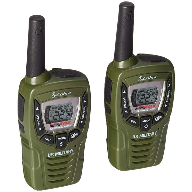 Cobra CX398A CXT332 25Mile 2Way Radios/Walkie Talkies (Green)