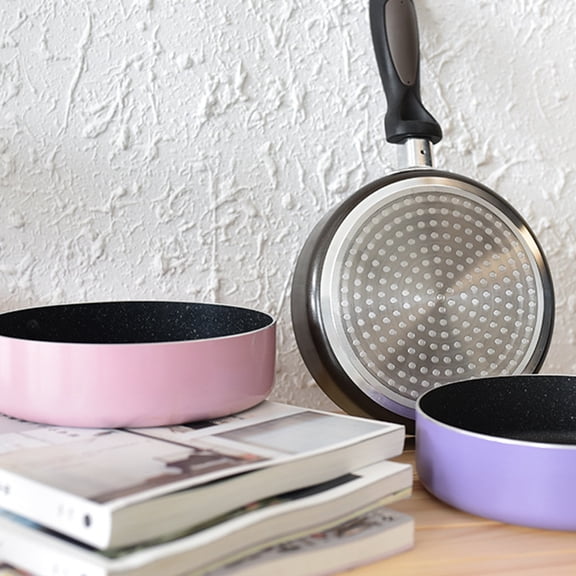 ELAYARD Non-Stick Frying Pan with Handle, Anti- Design for Cooking