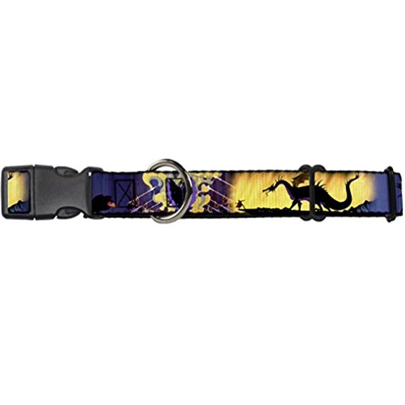 Buckle-Down Maleficent Poses Disney Martingale Plastic Clip Collar