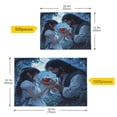 thumbnail image 5 of WOBOGO Couple Sharing Apples Together Puzzle Challenge 1000 Piece Jigsaw Suitable for Game Night Finished Size 29.5 x 19.7in, 5 of 9