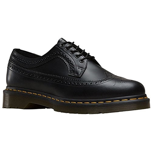 Dr. Martens 3989 Brogue Wingtip Shoe 40 EU Black Smooth