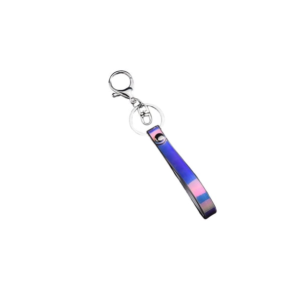 Llavero de PVC Qarigey decorativo inodoro bolso brillante colgante para teléfono inteligente regalo ornamental Negro
