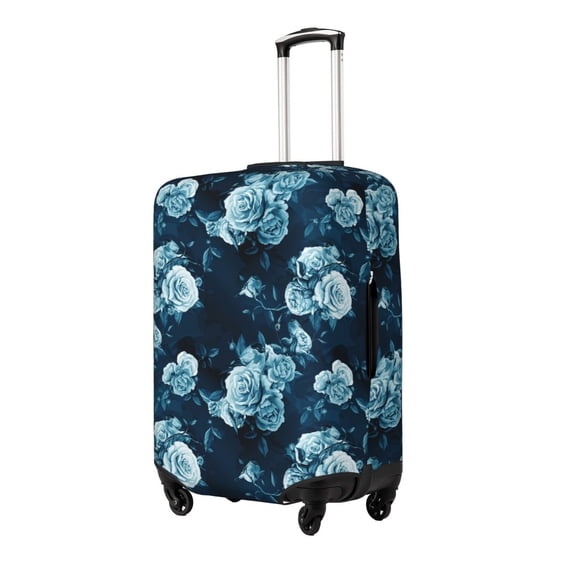 Hirioo Ink Rose for Elasticity Suitcase Cover (No luggage Included) Durable Luggage Protector Fits 18-32 Inch Luggage-Small
