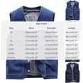thumbnail image 2 of Purcolt Men's Big and Tall Denim Vests Button Up Sleeveless Stretchy Jean Jacket Outdoor Fishing Work Utility Vest Outerwear Vest with 4 Pockets, 2 of 8