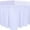 White, variant on Siloon Wrap Around Ruffled Bed Skirt with Adjustable Elastic Belt - 15 Inch Drop Easy to Put On, Wrinkle Free Bedskirt Dust Ruffles, Frame Cover for Queen, King and C-King Size Beds, White