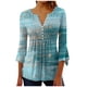 thumbnail image 2 of Ichuanyi liquidación femenina moda impresas impresas cascas en v con cuello corto cubo de camisetas sueltas de manga suelta ICHUANYI WER202308214690, 2 of 5