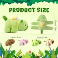 thumbnail image 2 of 4-Pack 7 inch Cute Capybara Slap Bracelet Plush,Capybara Plush Stuffed Animal with Turtle Backpack Fluffy Plushie Kawaii Stuffy Toy Birthday Gift for Boys Girls Kids Teens Adults, 2 of 7
