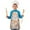 Brown Mushroom Flower, variant on Brown Mushroom Flower Light Pattern Kids Aprons for Girls and Boys,Adjustable Neck Strap Toddler Aprons for Kids Cooking Baking