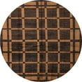 thumbnail image 1 of Ahgly Company Machine Washable Indoor Round Abstract Red Fox Red Area Rugs, 5' Round, 1 of 7