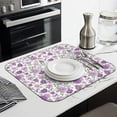 thumbnail image 2 of Microfibre Drying Mat for Kitchen Pioneer Dish Drying Drainer Mat Absorbent Colorful Floral Drying Mat Washing Up for Glass, Plate & Cup 16inch X 18inch, 2 of 7