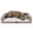 Greige, variant on FurHaven Medium (20"x30") Orthopedic Dog Bed – Textured Plush & Coated Poly Modern Sofa Pet Bed, CertiPUR-US Foam, Removable Washable Cover, Camel