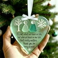 thumbnail image 4 of Dongrere Handcrafted Friendhip Ornament Heart-shaped Sea Glass Keepsake for for Christmas, Birthday - Idea Gifts for Friend, Family & Loved One, 4 of 9