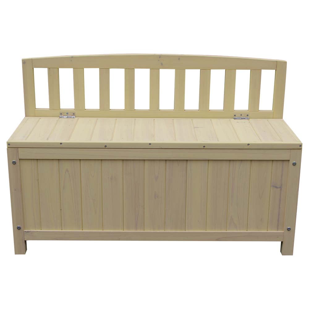 Veryke Outdoor Storage Bench, Entryway Storage Bench, Outdoor Fir Wood