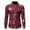 Wine, variant on TIHLMK Mens Long Sleeve T Shirts Men Nightclub Shiny Golden 3D Rose Printed Slim Fit Button Down Party Dress Shirt