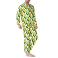 thumbnail image 2 of Fotbe Corn Cob Pattern Long Sleeve Pajama Set for Men,Sleepwear Set,2-piece Loungewear Set,Soft PJs Comfy Nightwear with Pockets-, 2 of 7