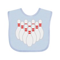 Inktastic Ten Pins for Bowling Boys or Girls Baby Bib