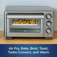 thumbnail image 3 of Oster Compact Countertop Oven With Air Fryer, Stainless Steel, 3 of 6