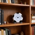 thumbnail image 4 of Soccer Ball Alarm Clock Silent Non-Ticking Analog Desk Clock Cute Football Plan Decorative Table Clock for Bedroom Sports Fans Grayscale, 4 of 6