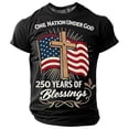 thumbnail image 5 of CCRFTGI 250 Anniversary Usa Flag Shirts for Kids Boys Girls Size 7 Patriotic Casual 4th Of July 250th Anniversary Flag Tshirt Red White and Blue Summer Tops Festival T-Shirts Black 11-12 Years, 5 of 5