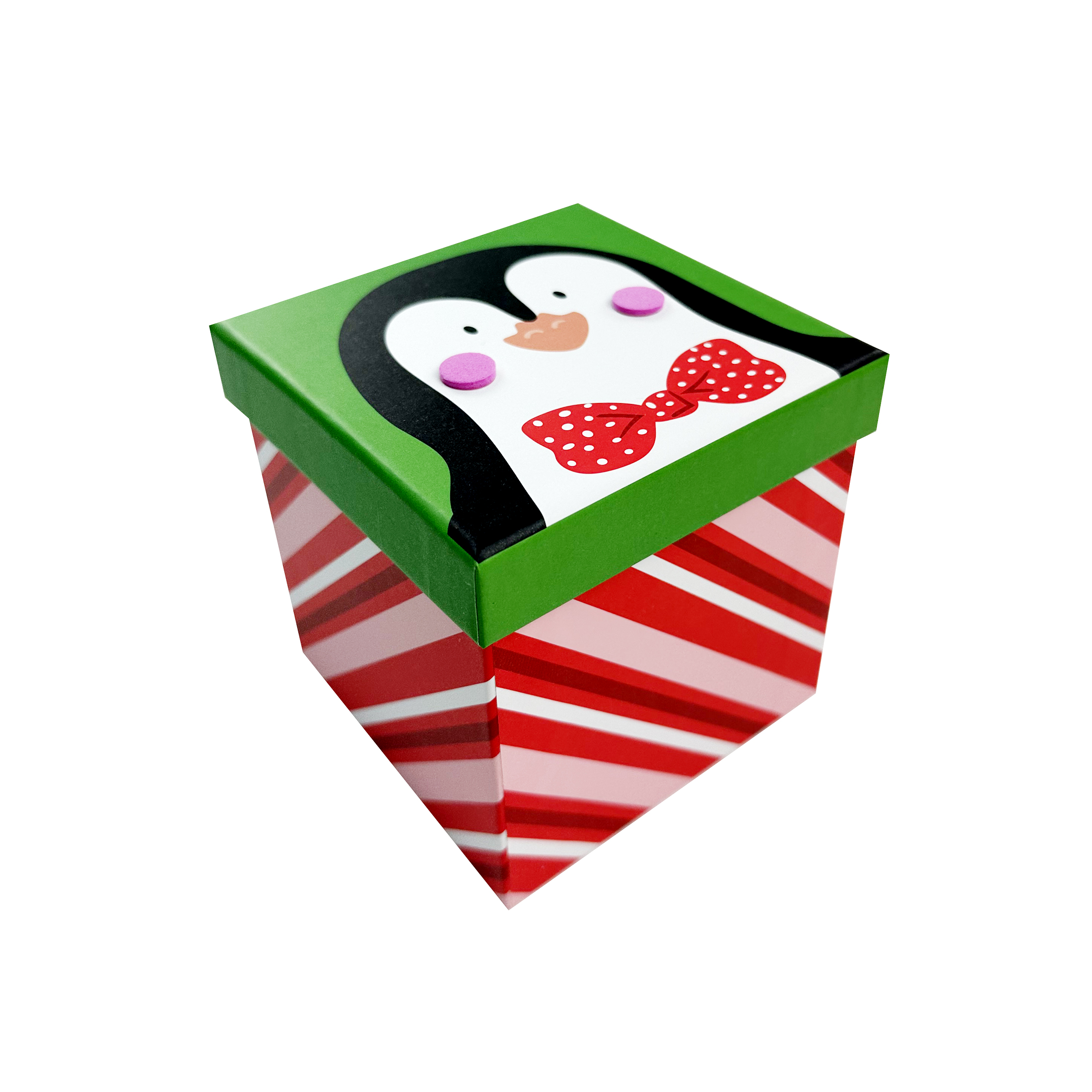 Holiday Time Christmas 15pc 4in 3d Characte GIft Boxes Santa Penguin Snowman